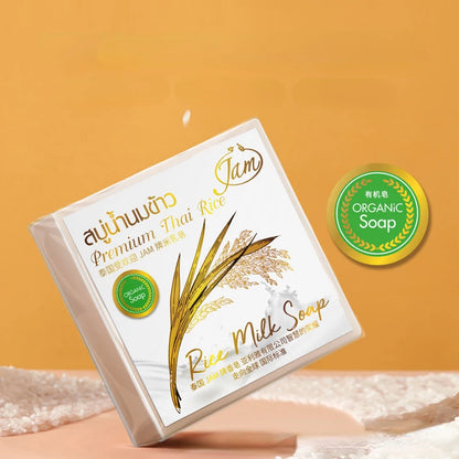 Gold JAM Rice Milk Soap 65G Original Thailand Import Rice Milk Soap Soap Goat Milk Soap Handmade Soap for Face