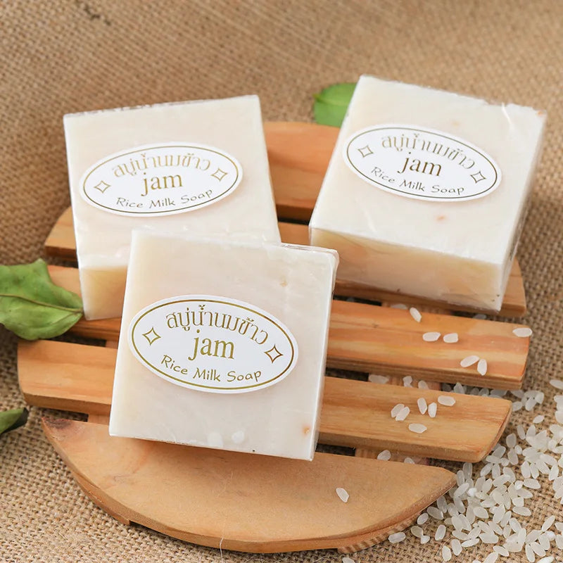 Gold JAM Rice Milk Soap 65G Original Thailand Import Rice Milk Soap Soap Goat Milk Soap Handmade Soap for Face