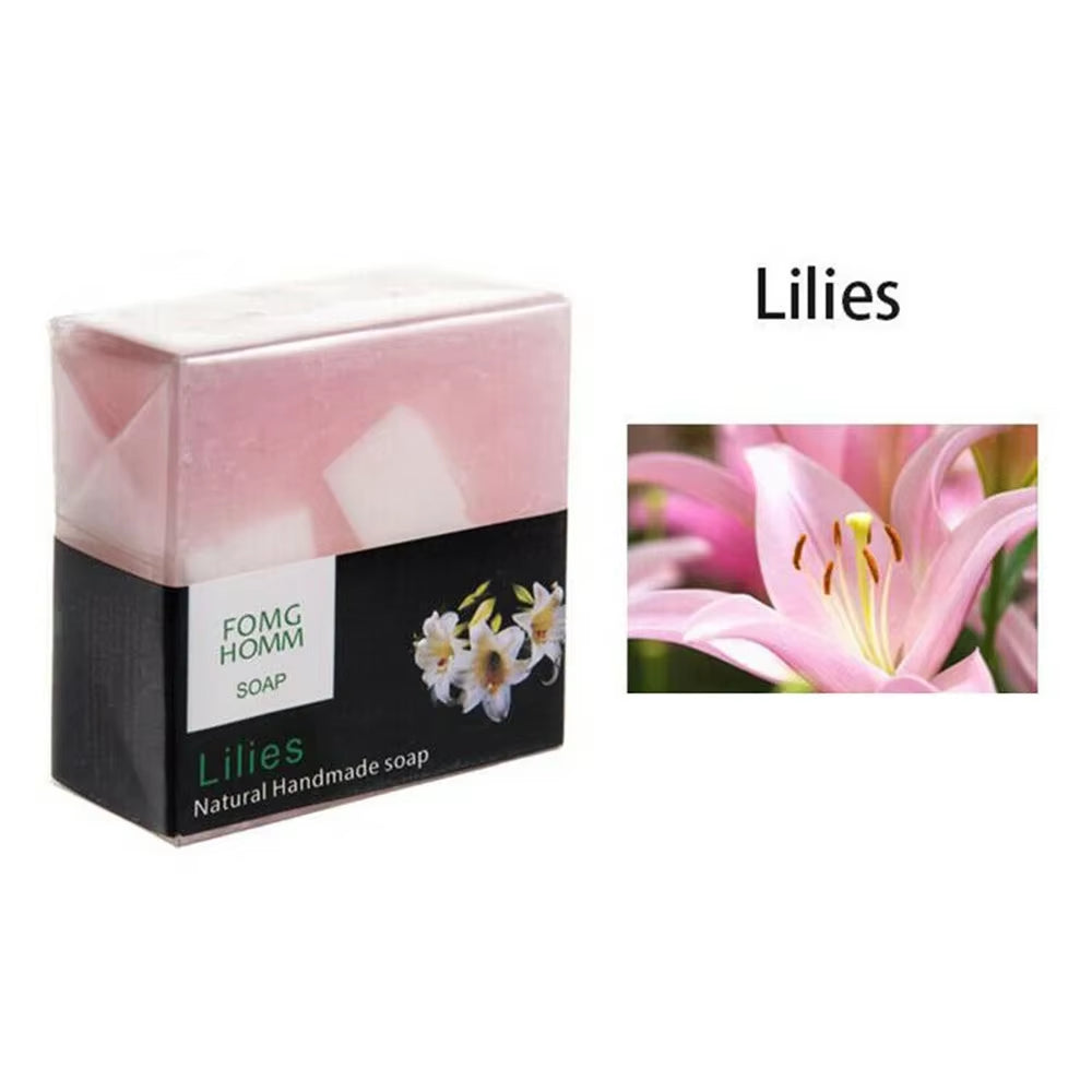 Thailand Natural Fruit Soap Moisturizing Rose Bamboo Charcoal Hydrating Exfoliating Hand Washing Cleansing Soap Bath Soap